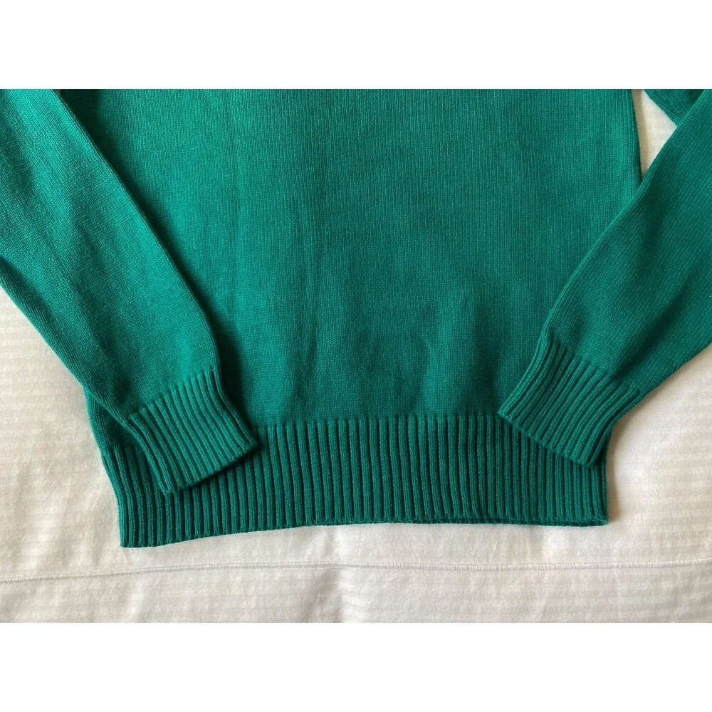 J. Crew Heritage Cotton Crewneck Sweater Teal Blue Green NWOT Men’s Size S